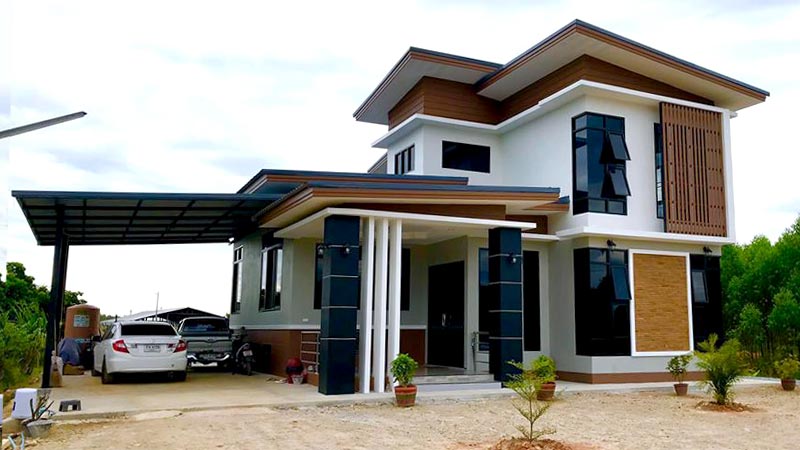 แบบบ้านสองชั้น 4 ห้องนอน 2 ห้องน้ำ แบบบ้านสองชั้น 4 ห้องนอน 2 ห้องน้ำ