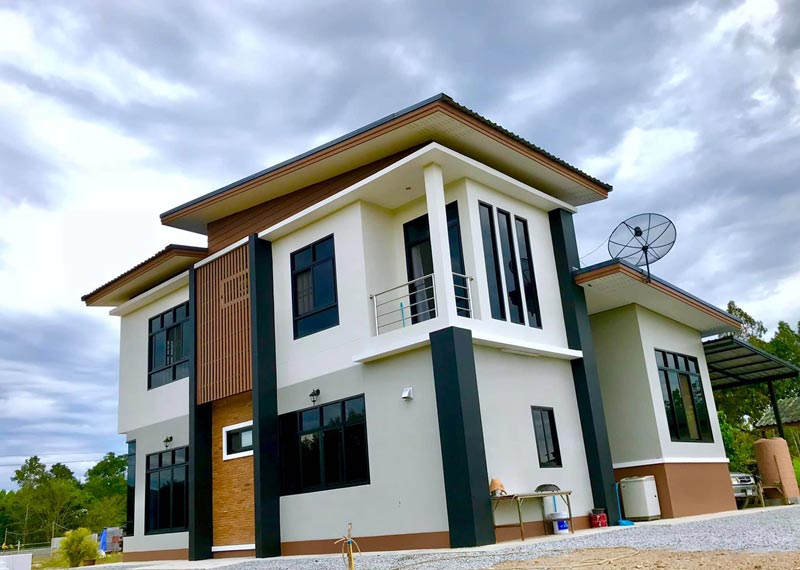 แบบบ้านสองชั้น 4 ห้องนอน 2 ห้องน้ำ แบบบ้านสองชั้น 4 ห้องนอน 2 ห้องน้ำ