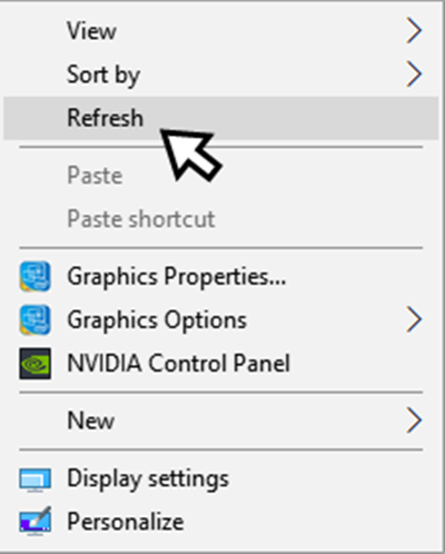 Refresh หน้า Desktop คอมพิวเตอร์ Refresh หน้า Desktop คอมพิวเตอร์