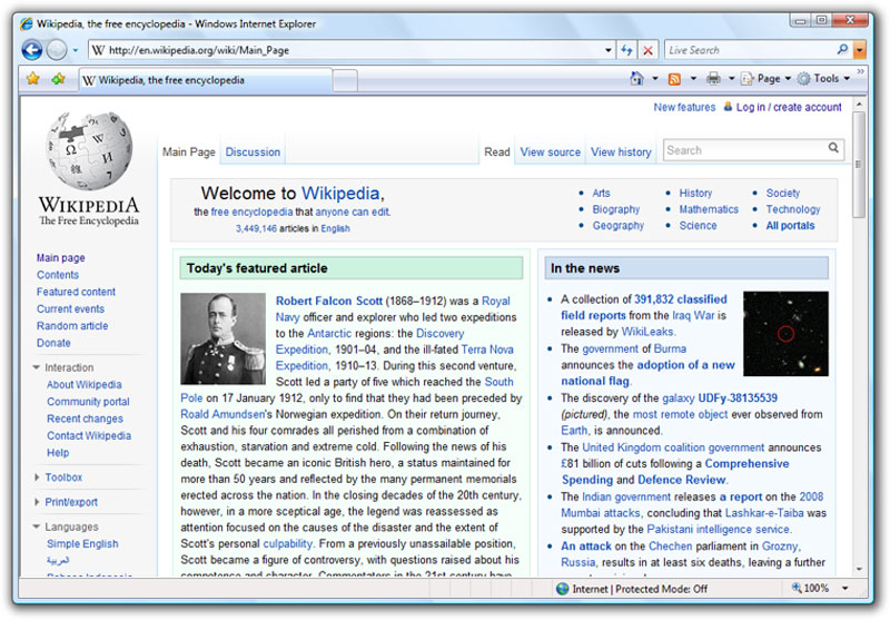 Internet Explorer Internet Explorer