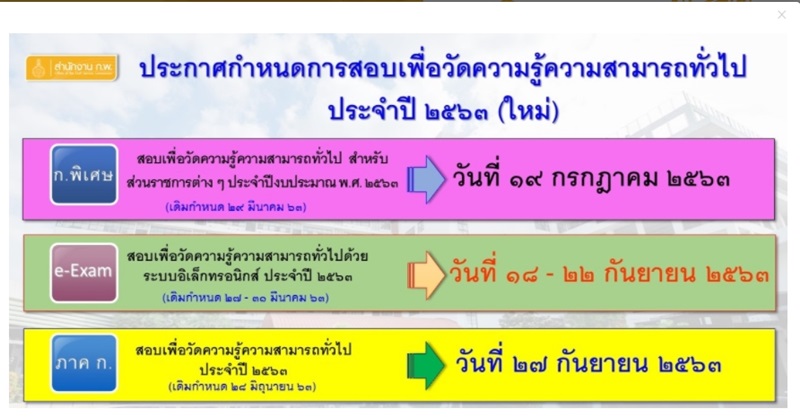 สอบ ก.พ. 2563 ภาค ก. สอบ ก.พ. 2563 ภาค ก.