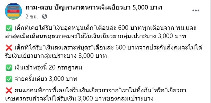 เยียวยากลุ่มเปราะบาง เยียวยากลุ่มเปราะบาง