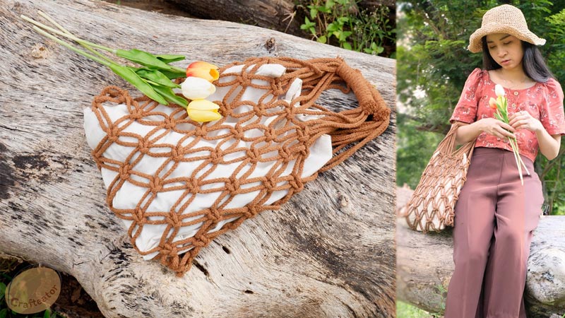 DIY กระเป๋ามาคราเม่ DIY กระเป๋ามาคราเม่