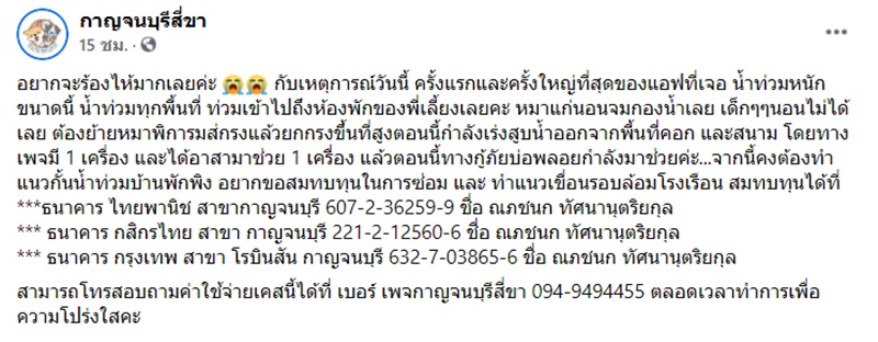 น้ำท่วมบ้านพักพิงหมา-แมวจรจัด น้ำท่วมบ้านพักพิงหมา-แมวจรจัด