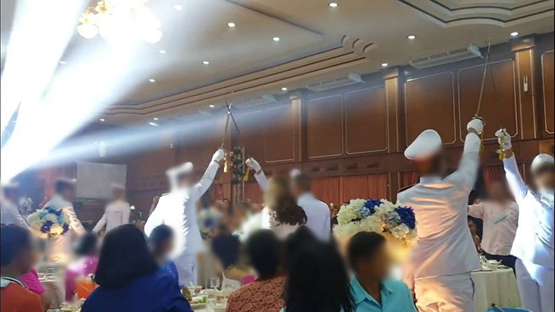 แขกตรวจโควิดงานแต่งนายร้อย แขกตรวจโควิดงานแต่งนายร้อย