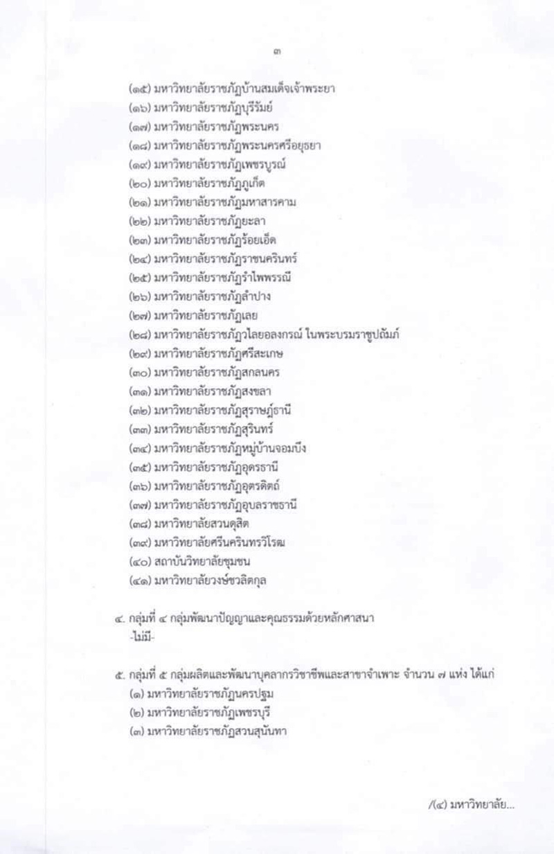 อว. แบ่ง 5 กลุ่มมหาวิทยาลัย-จุฬาฯ อว. แบ่ง 5 กลุ่มมหาวิทยาลัย-จุฬาฯ
