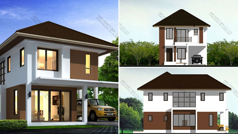 แบบบ้านสองชั้นฟรี แบบบ้านสองชั้นฟรี