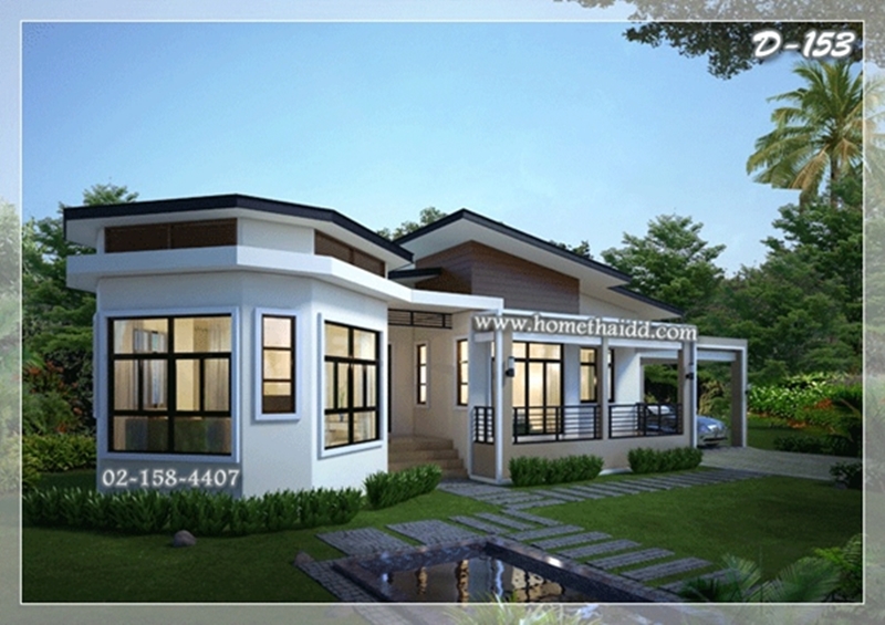 แบบบ้านชั้นเดียวโมเดิร์น แบบบ้านชั้นเดียวโมเดิร์น