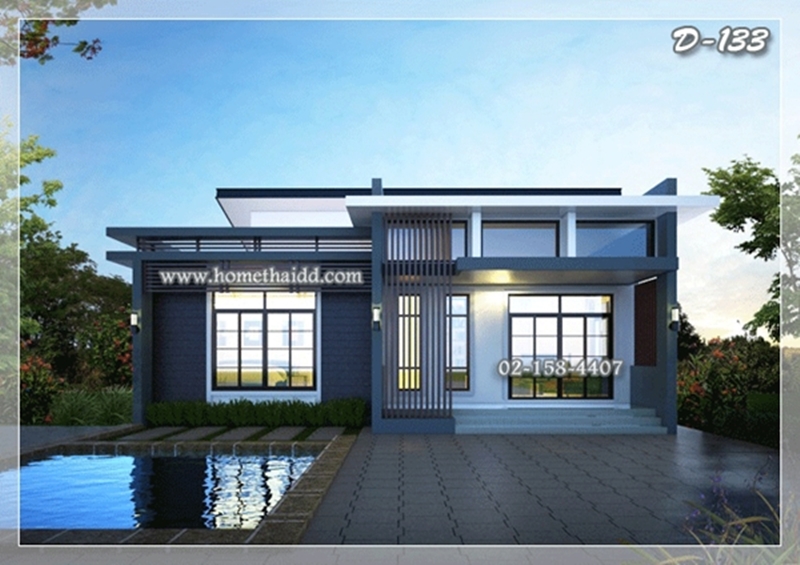 แบบบ้านชั้นเดียวโมเดิร์น แบบบ้านชั้นเดียวโมเดิร์น