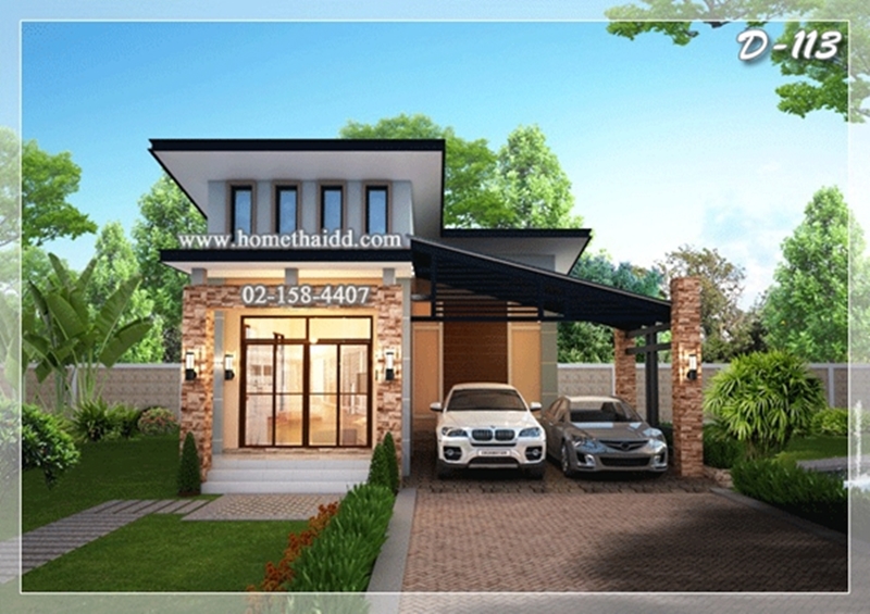 แบบบ้านชั้นเดียวโมเดิร์น แบบบ้านชั้นเดียวโมเดิร์น