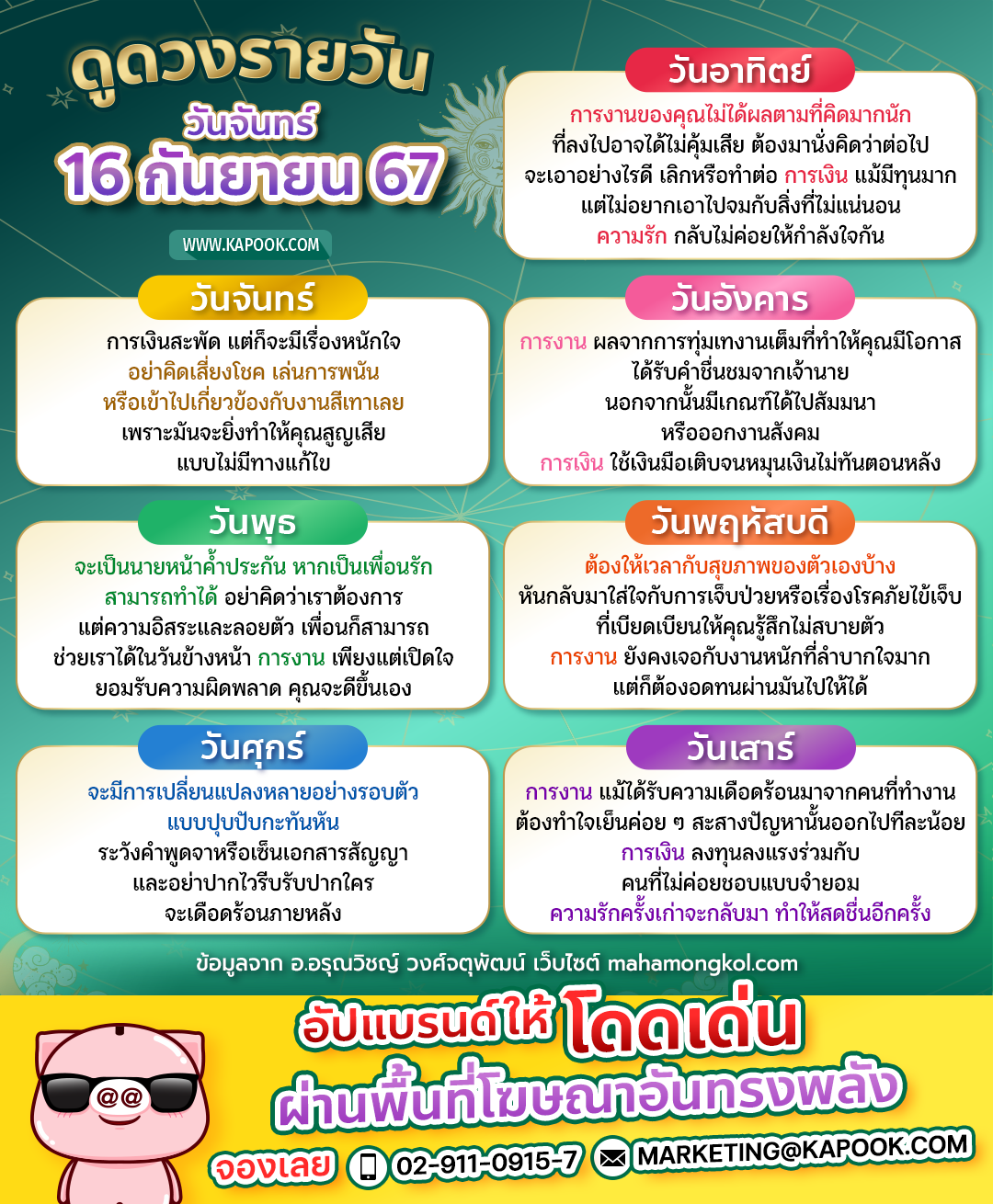 ดูดวงรายวัน ดูดวงรายวัน