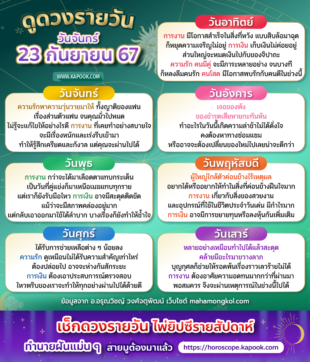 ดูดวงรายวัน ดูดวงรายวัน
