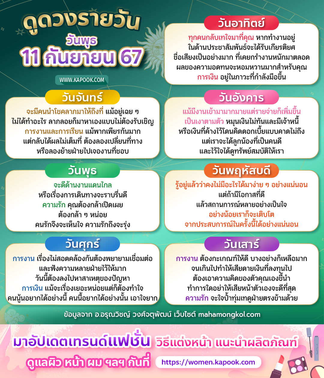 ดูดวงรายวัน ดูดวงรายวัน