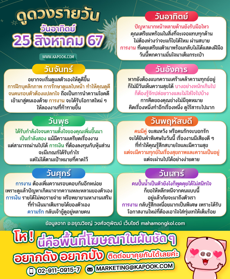 ดูดวงรายวัน ดูดวงรายวัน
