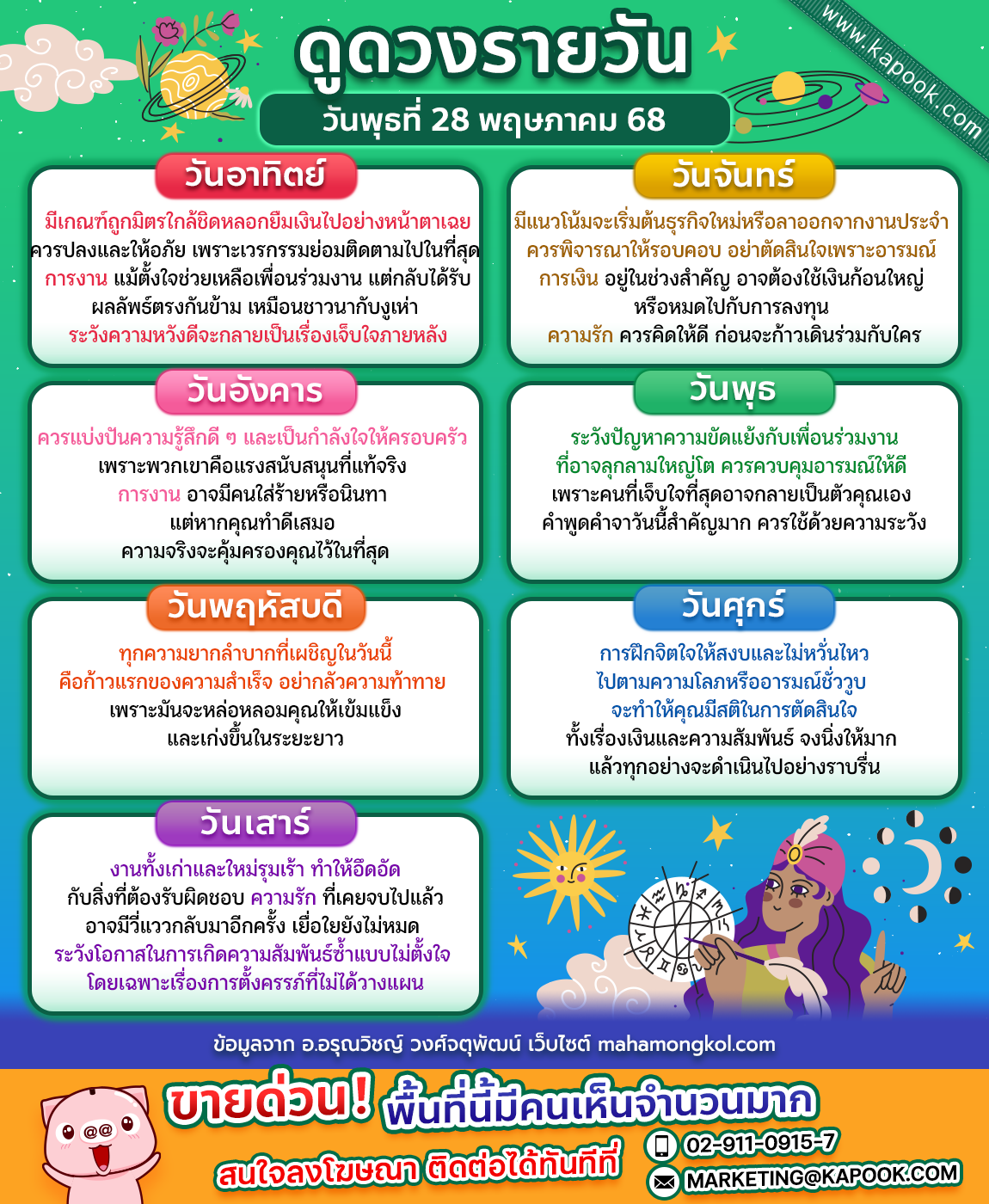 ดูดวงรายวัน ดูดวงรายวัน