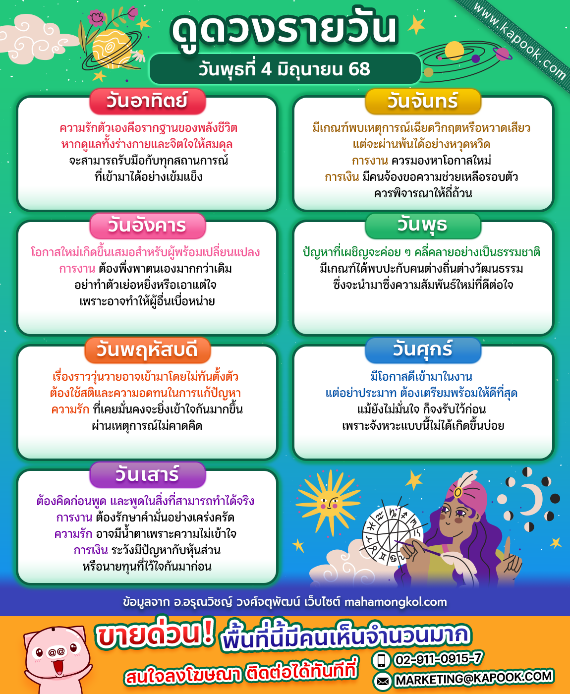ดูดวงรายวัน ดูดวงรายวัน