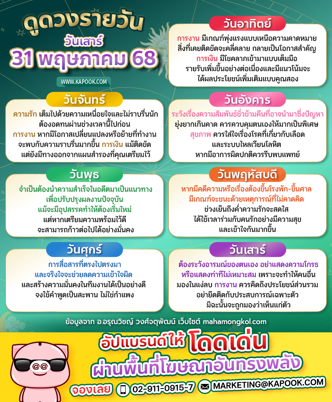 ดูดวงรายวัน ดูดวงรายวัน