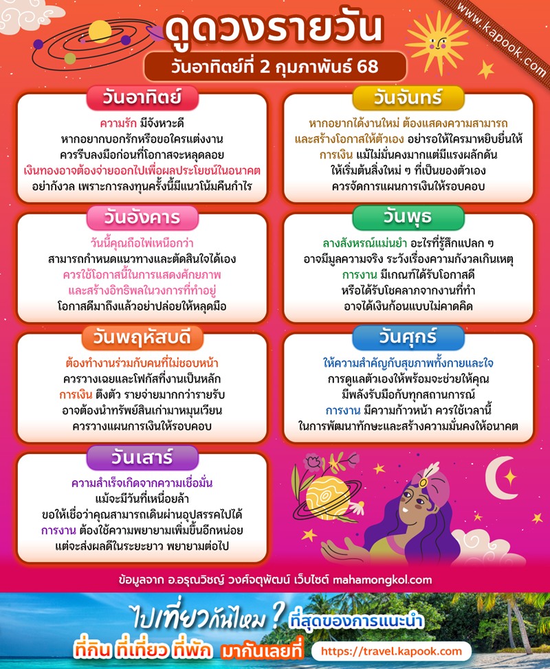 ดูดวงรายวัน ดูดวงรายวัน
