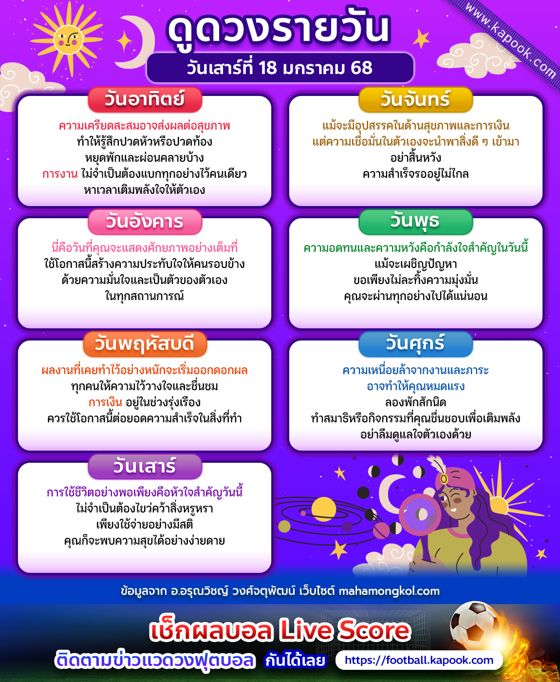 ดูดวงวันนี้ ดูดวงวันนี้