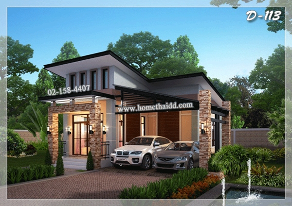 แบบบ้านชั้นเดียวโมเดิร์น แบบบ้านชั้นเดียวโมเดิร์น