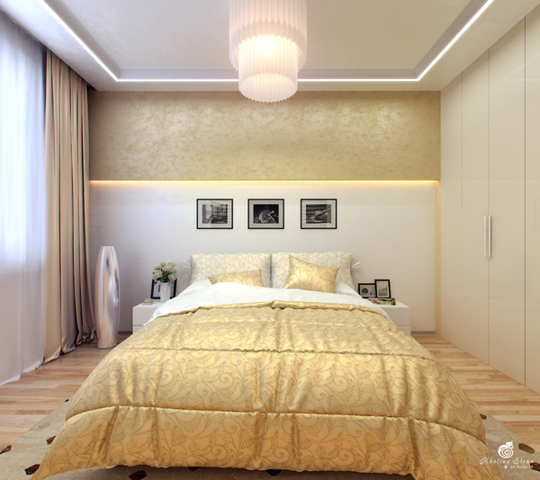 ห้องนอนสีทอง เรียบหรู สำหรับผู้ใหญ่ ห้องนอนสีทอง เรียบหรู สำหรับผู้ใหญ่