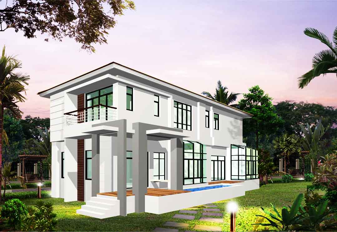 แบบบ้านโมเดิร์น บ้านสไตล์โมเดิร์น สวย ทันสมั
