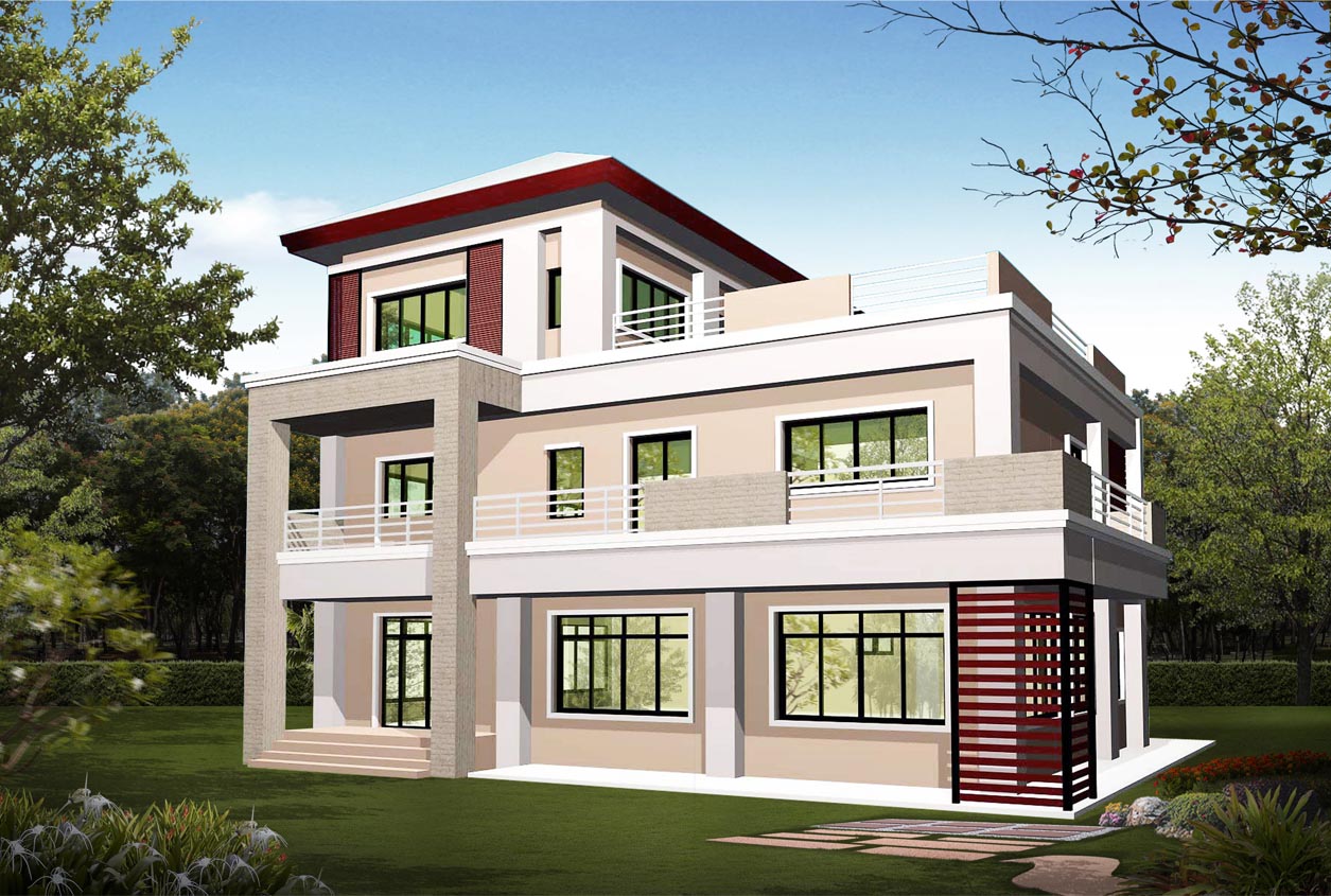 แบบบ้านโมเดิร์น บ้านสไตล์โมเดิร์น สวย ทันสมั