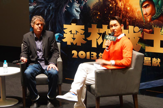 Epic จัดงานสัมภาษณ์ผู้สร้าง คริส เวดจ์ ที่โรงภาพยนตร์ UME กรุงปักกิ่ง ประเทศจีน