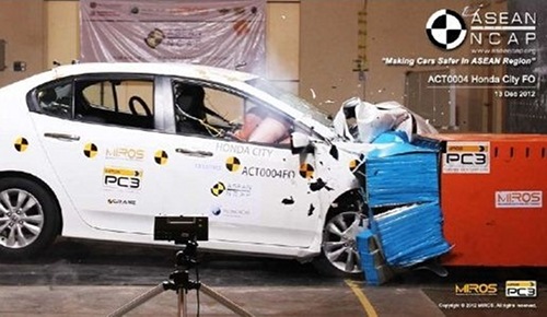 Honda City SV คว้าความปลอดภัยระดับ 5 ดาว มาตรฐาน ASEAN NCAP 