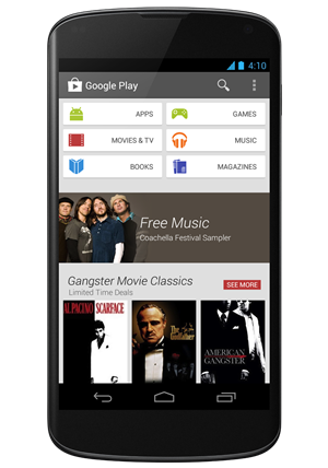 กูเกิลเริ่มปล่อยอัพเดท Google Play 4.0 ให้ทุกเครื่องแล้ว