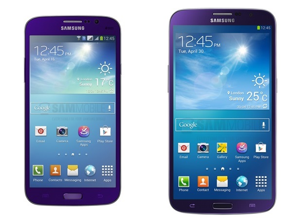 Samsung Galaxy Mega กำลังจะมีสีม่วงแล้ว