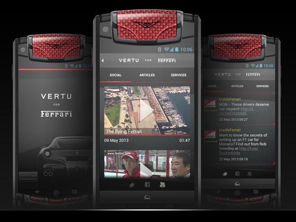 Vertu Ti Ferrari Limited Edition สมาร์ทโฟนสุดหรูสไตล์รถ Ferrari ราคา 5 แสน