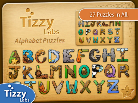 Tizzy Animal Alphabet Puzzles HD