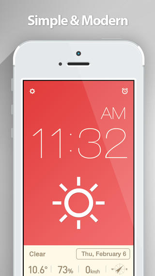 Red Clock (Weather & Alarm) Red Clock (Weather & Alarm)