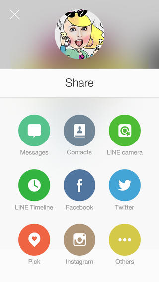 LINE Selfie Sticker LINE Selfie Sticker