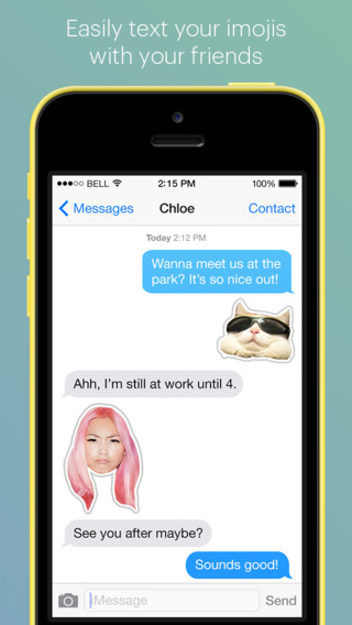 imojiapp แอพฯ สร้างสติ๊กเกอร์จากภาพถ่าย สำหรับส่งให้เพื่อนผ่าน iMessage imojiapp แอพฯ สร้างสติ๊กเกอร์จากภาพถ่าย สำหรับส่งให้เพื่อนผ่าน iMessage