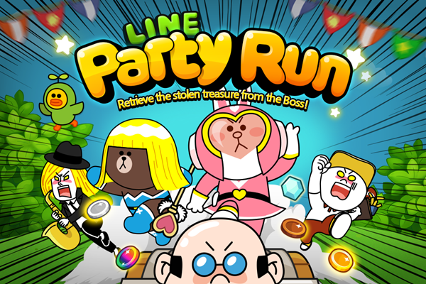 LINE Party Run เกมยกขบวนตัวละคร LINE มาวิ่งไล่จับบอส