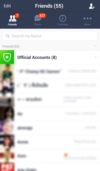 LINE Android อัพเดทใหม่ แยก Official Accounts ออกจากรายชื่อเพื่อนแล้ว