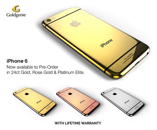 iPhone 6 รุ่นทองคำจาก Goldgenie ราคาเริ่มต้น 120,000 บาท