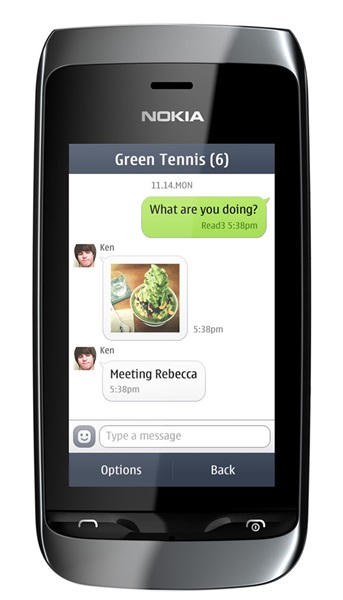 LINE สำหรับ Nokia Asha เปิดให้ใช้มีนาคมนี้