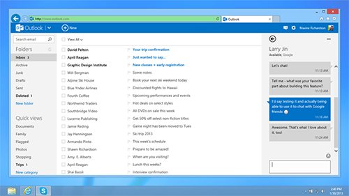 Outlook.com จะสามารถแชทกับเพื่อนใน Gtalk ได้แล้ว