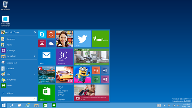 เปิดตัว Windows 10 ยุคใหม่ของ Windows รันได้บนทุกอุปกรณ์