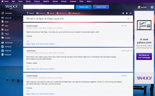 Yahoo! เปิดตัวอีเมลโฉมใหม่ ไฉไลกว่าเดิม พร้อมพื้นที่ 1TB Yahoo! เปิดตัวอีเมลโฉมใหม่ ไฉไลกว่าเดิม พร้อมพื้นที่ 1TB