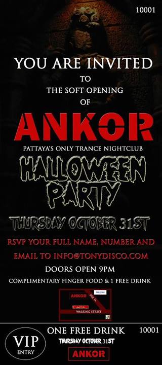  ANKOR soft opening HALLOWEEN party