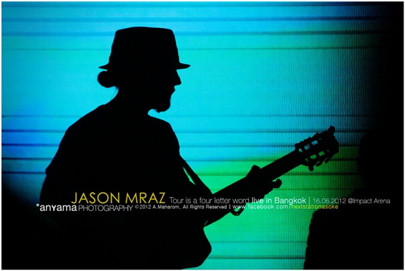 ชมภาพบรรยากาศ คอนเสิร์ต jason mraz live in bangkok 2012