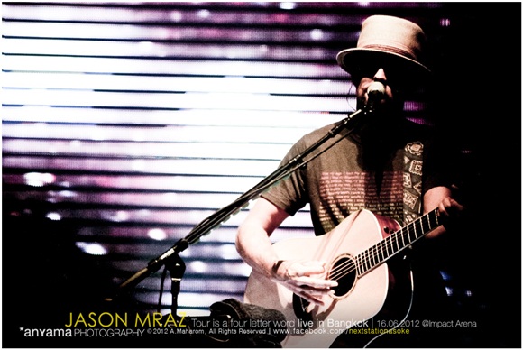ชมภาพบรรยากาศ คอนเสิร์ต jason mraz live in bangkok 2012