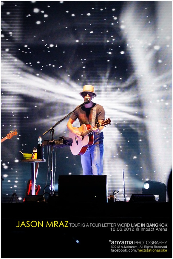 ชมภาพบรรยากาศ คอนเสิร์ต jason mraz live in bangkok 2012