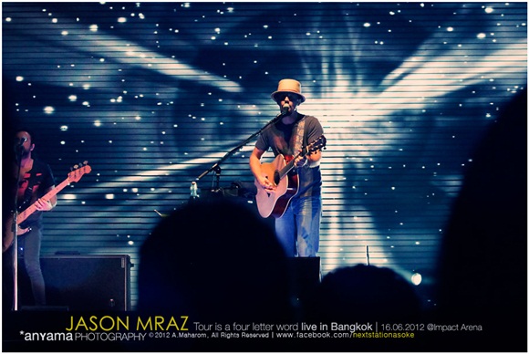 ชมภาพบรรยากาศ คอนเสิร์ต jason mraz live in bangkok 2012