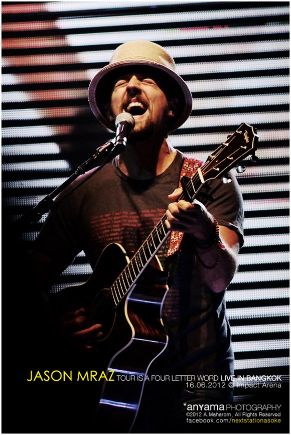 ชมภาพบรรยากาศ คอนเสิร์ต jason mraz live in bangkok 2012