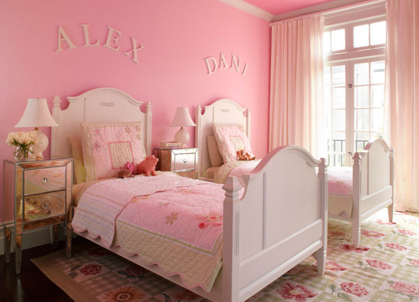 30 ห้องนอนเด็กผู้หญิงสีชมพูกุ๊กกิ๊ก